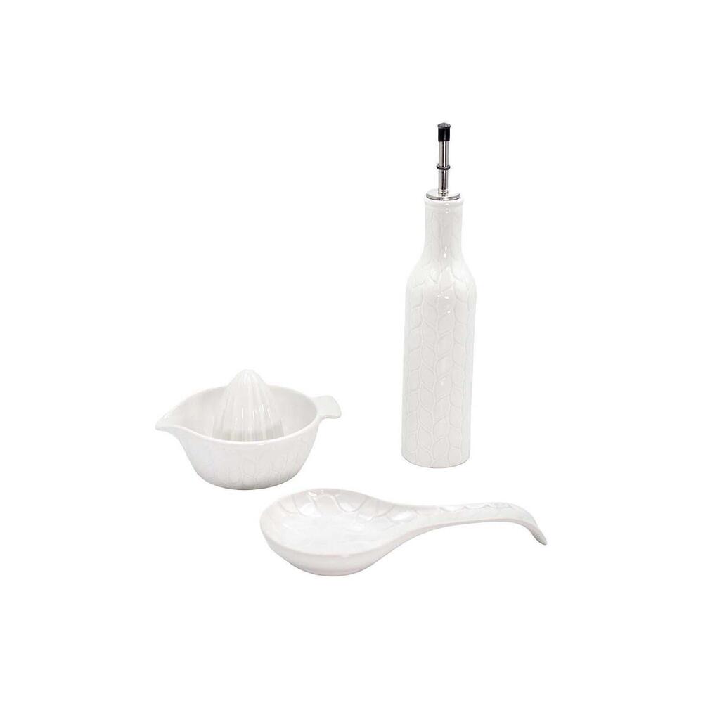 Temp-tations Carved Willow 3-Piece Kitchen Accessory Set with Juicer